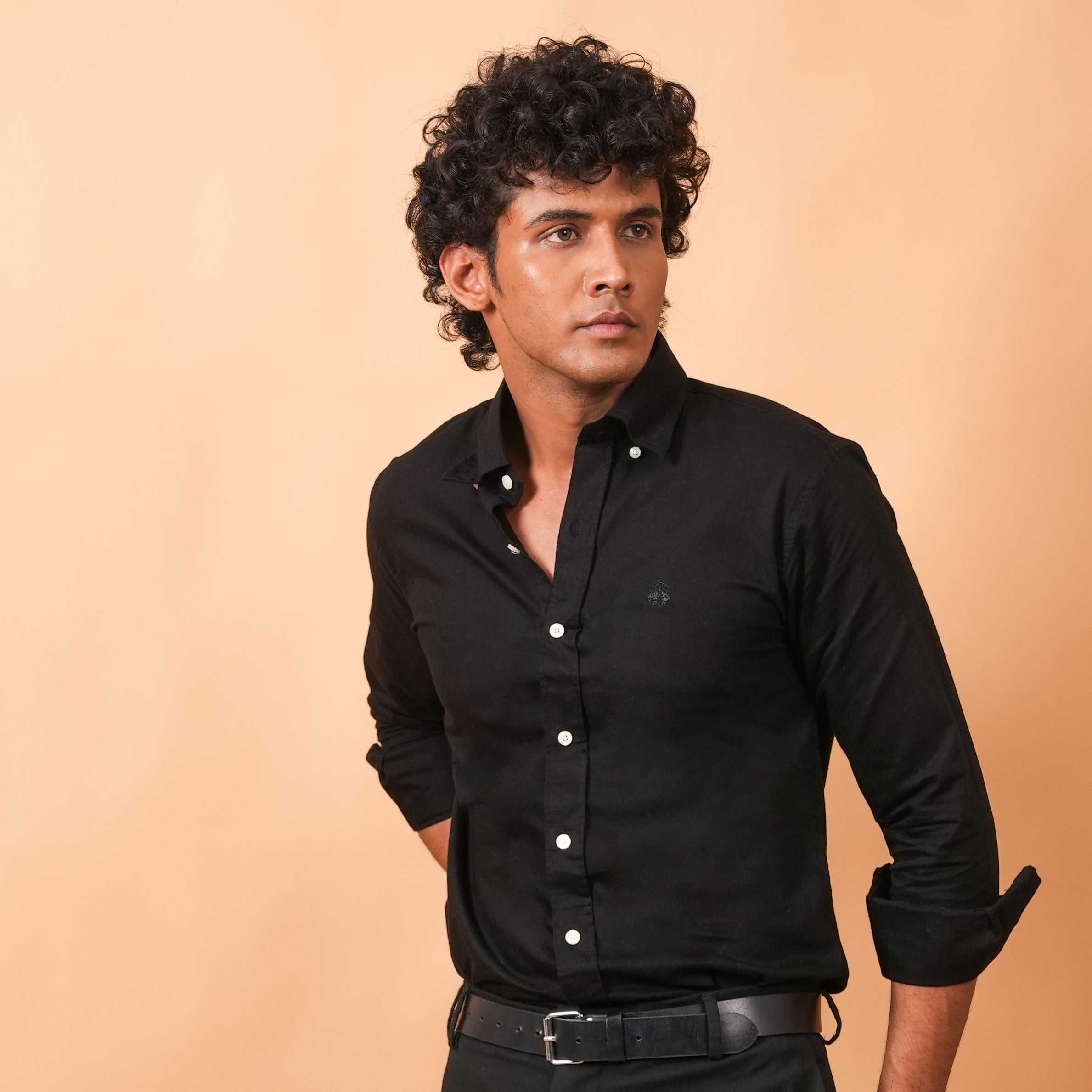 black shirt for men