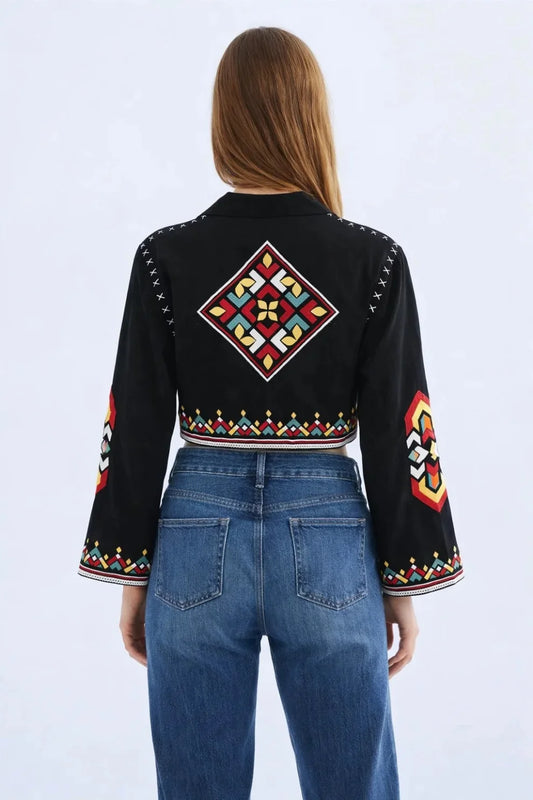 Women Black Crop Top