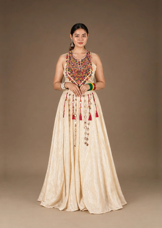 Ivory Mirror Lehenga Set