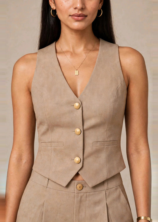 Vest coat & shorts