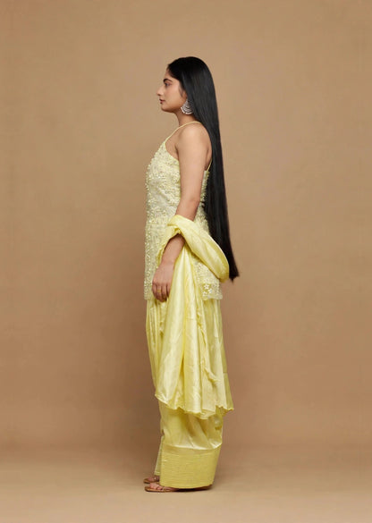 Butter Yellow Halter Set