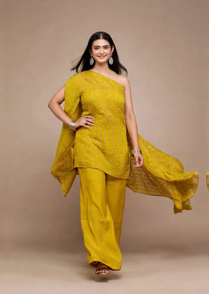 Mustard Sequin Set