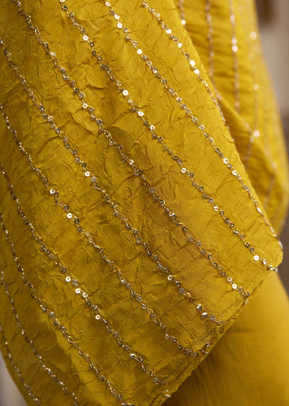 Mustard Sequin Set