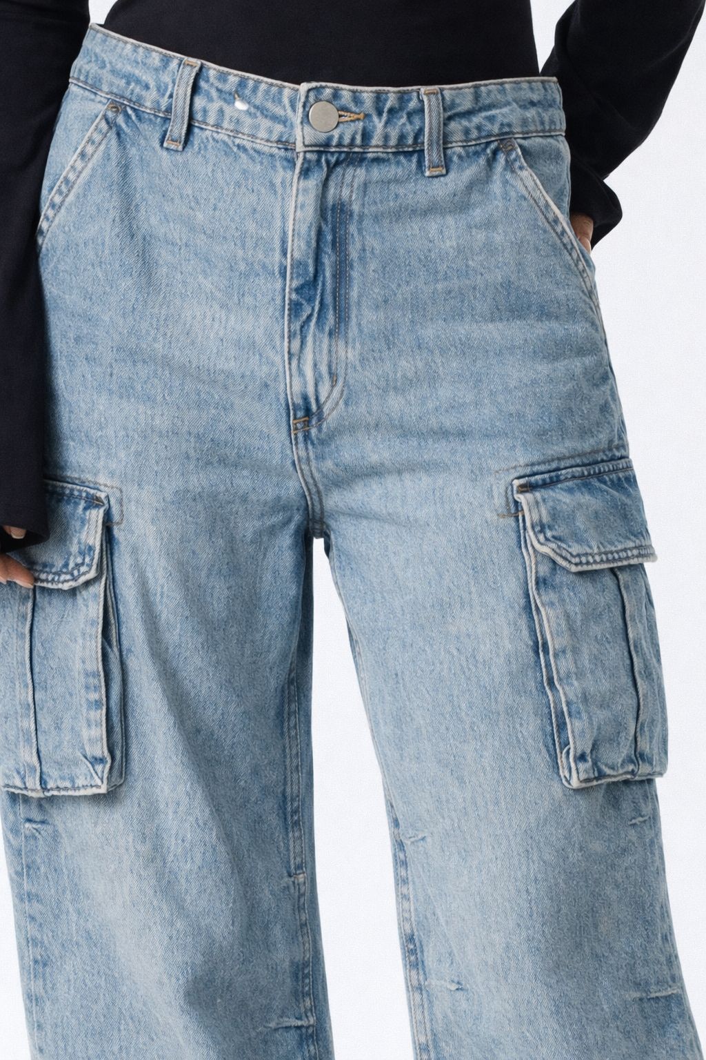 Denim cargo -Blue
