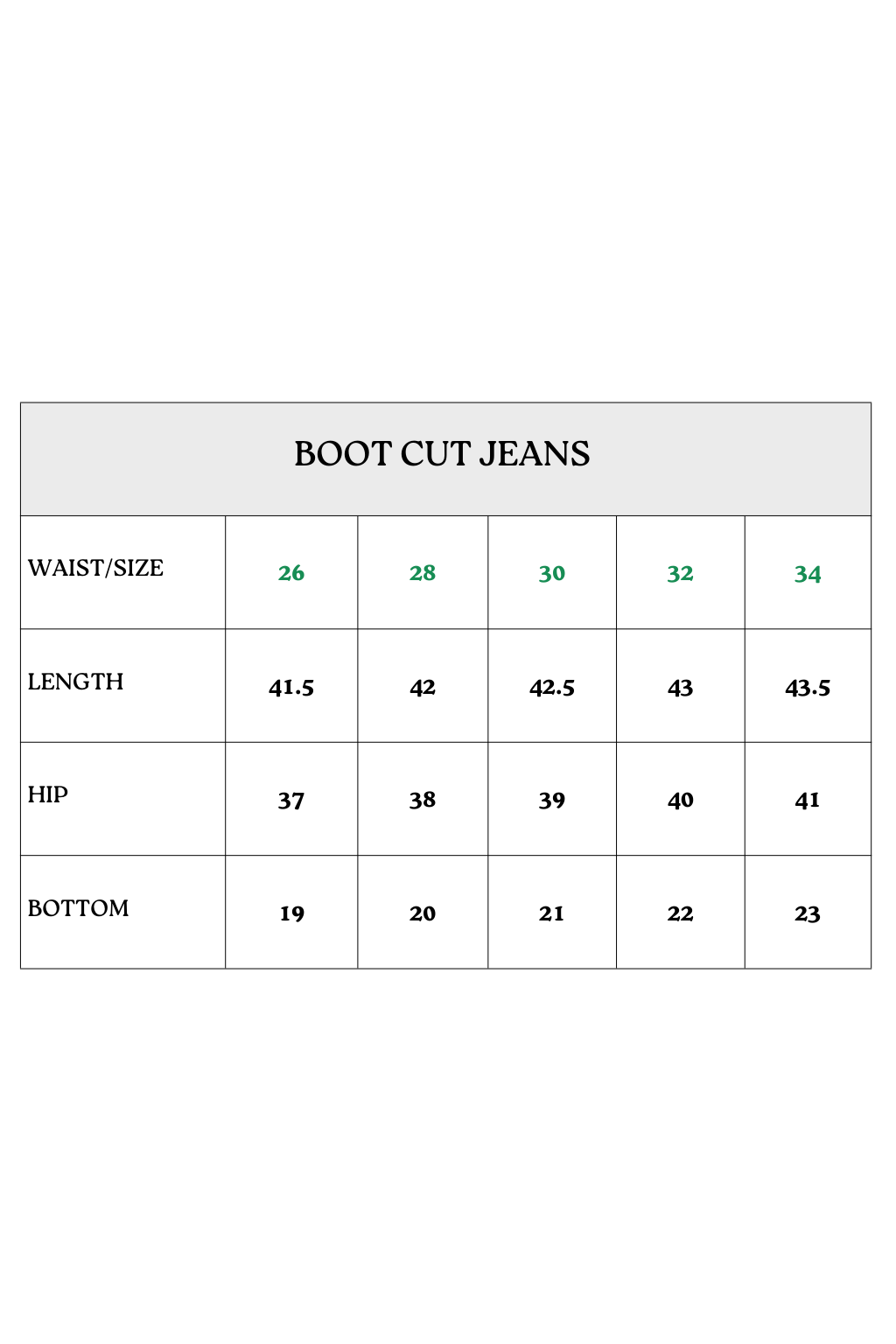 Boot cut Jeans -Dusky Oilve Green