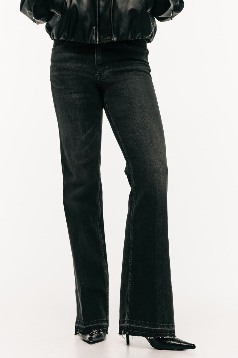 Boot cut Jeans - Charcoal Black
