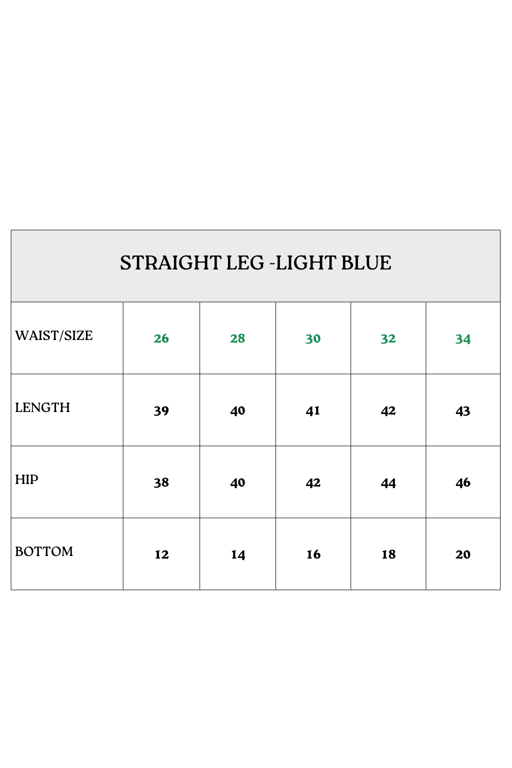 Straight Leg-Light blue