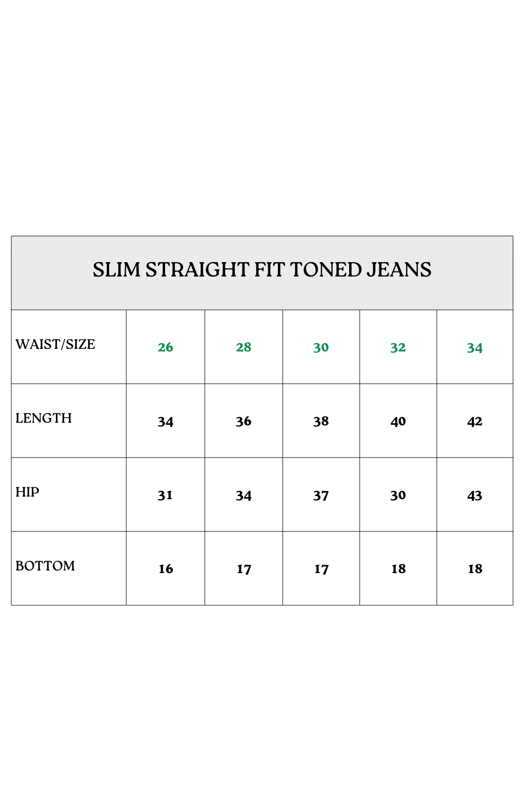 Slim Straight Fit Toned Jeans
