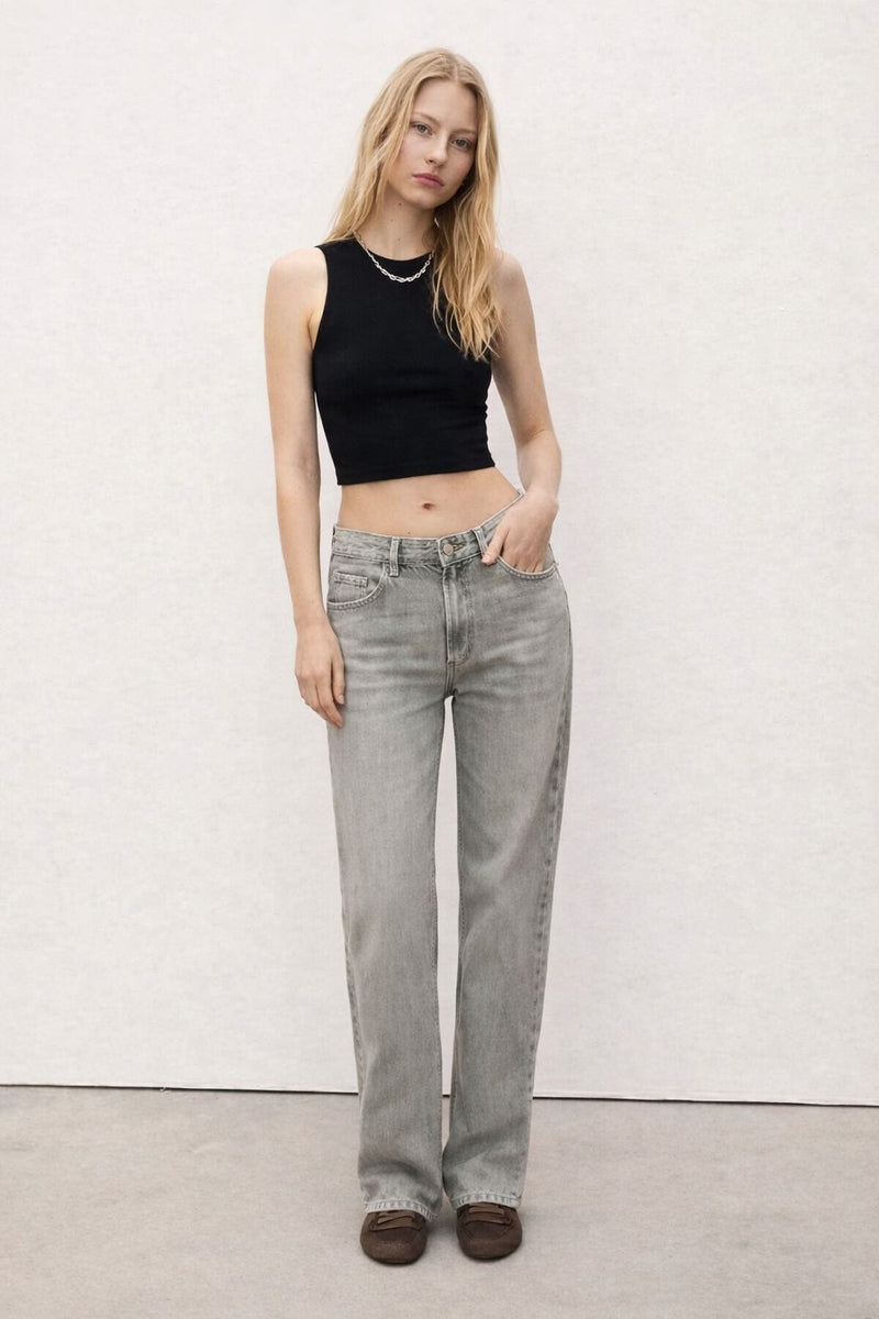 Straight leg Dusky Grey