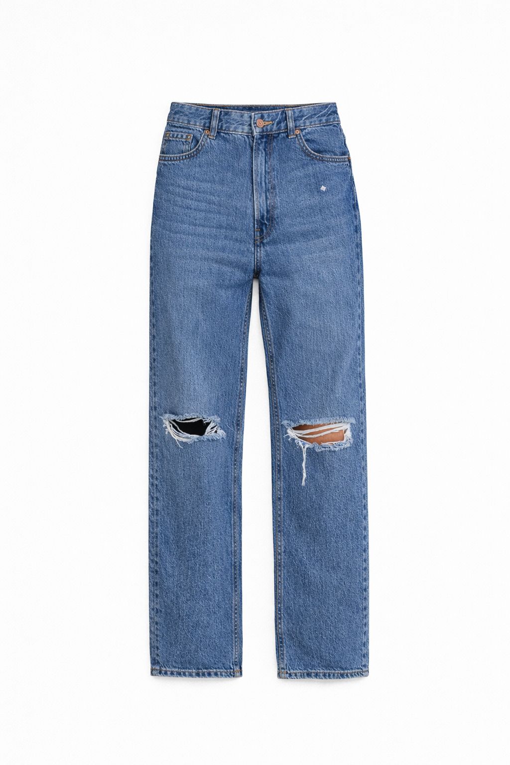 WIDE Leg ribbed jeans - Dark  blue