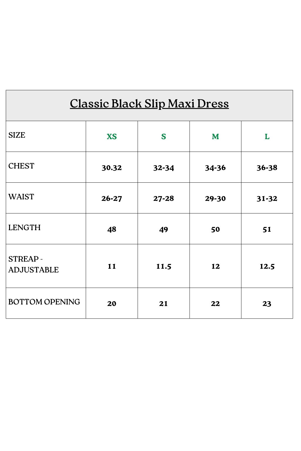 Classic Black Slip Maxi Dress