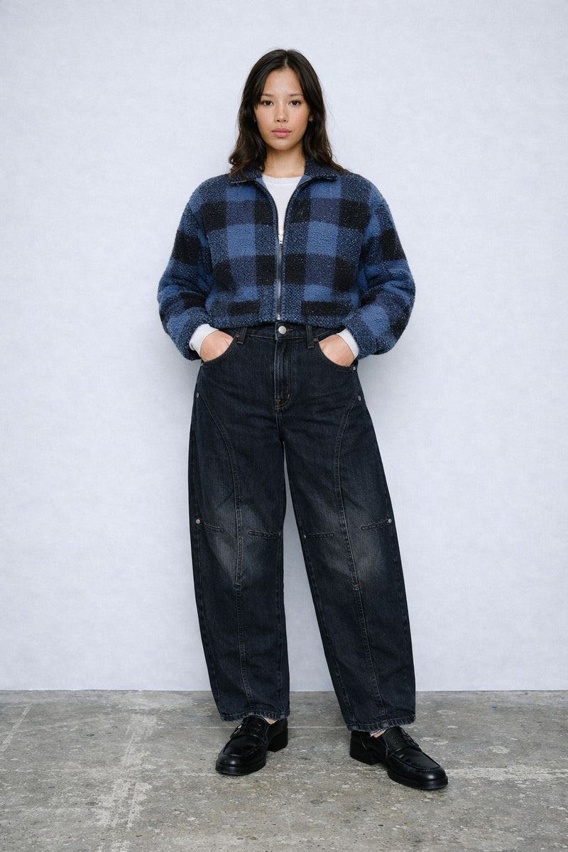 Balloon Fit Utility Jeans