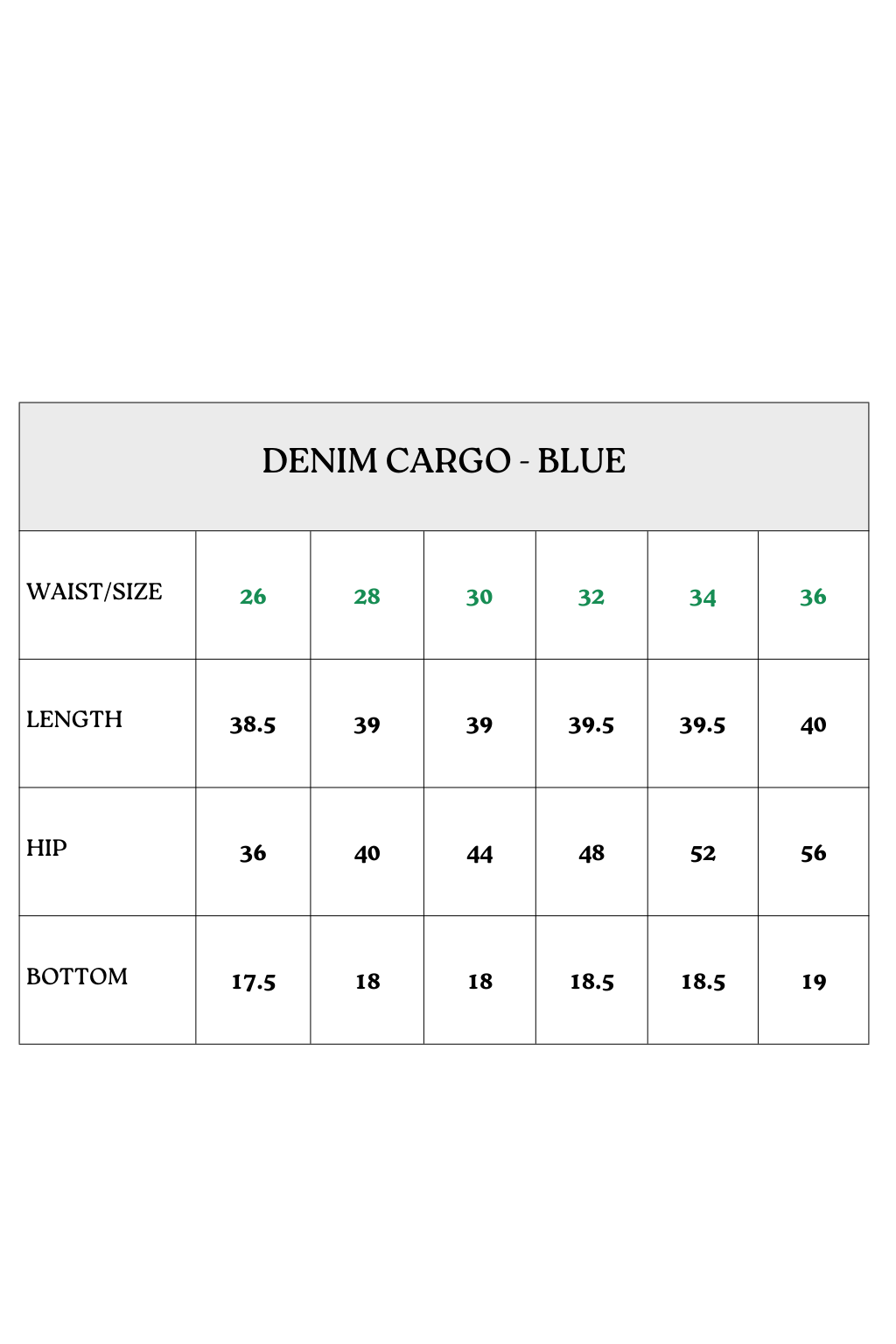 Denim cargo -Blue