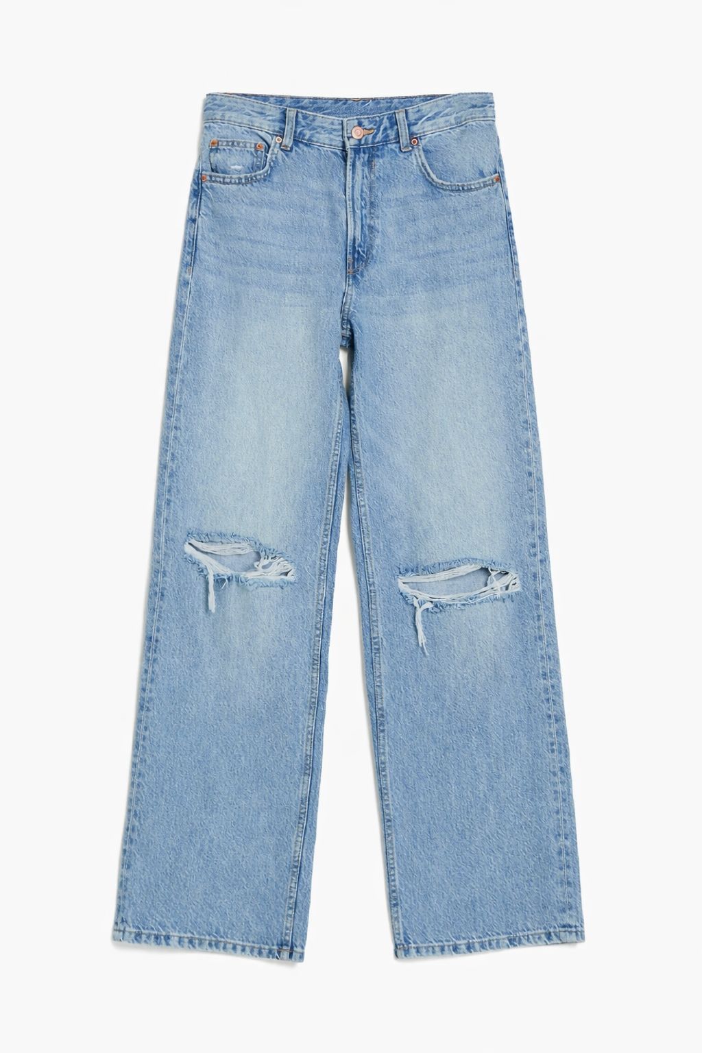 WIDE Leg ribbed jeans - Light  blue