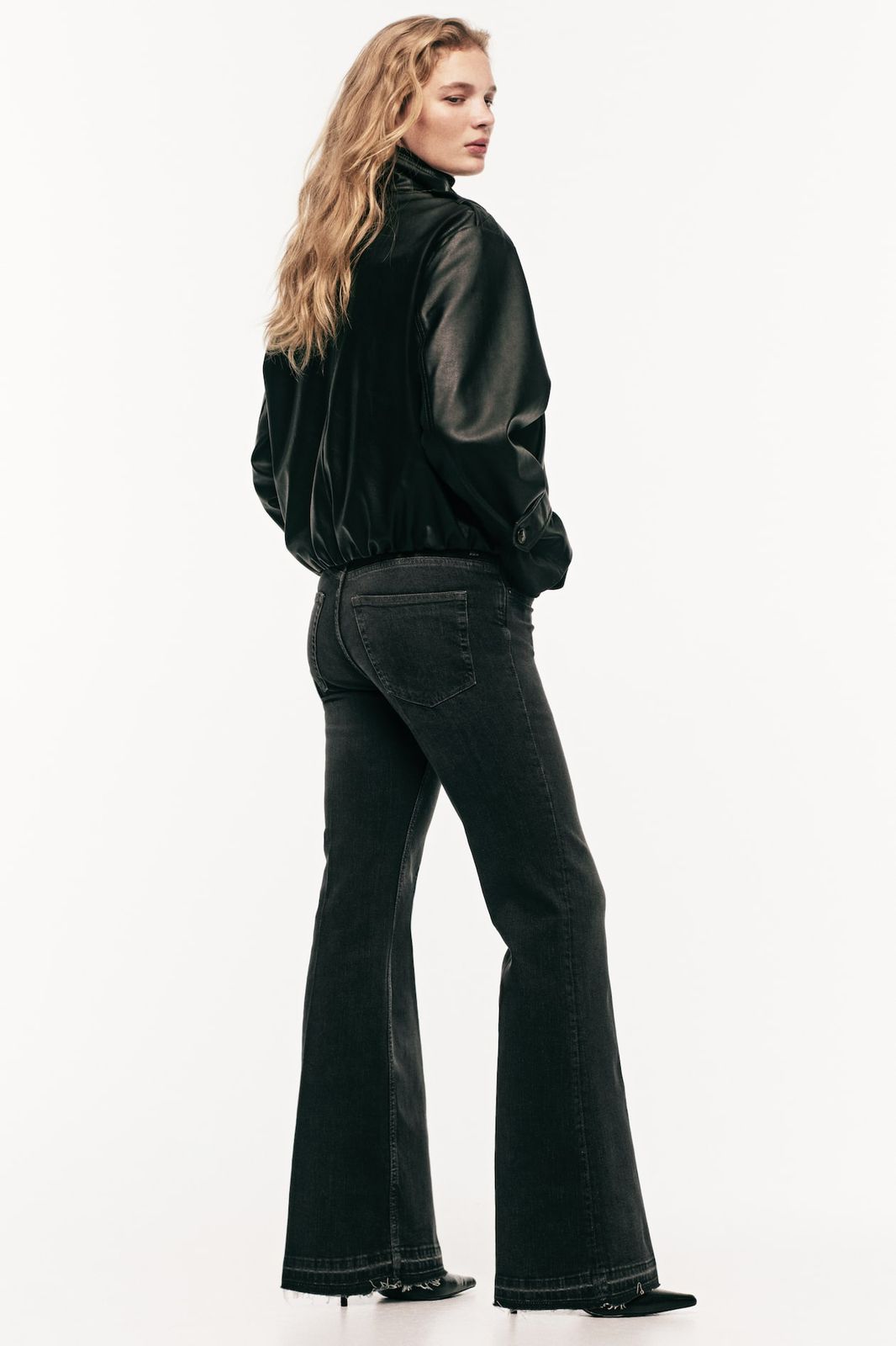 Boot cut Jeans - Charcoal Black