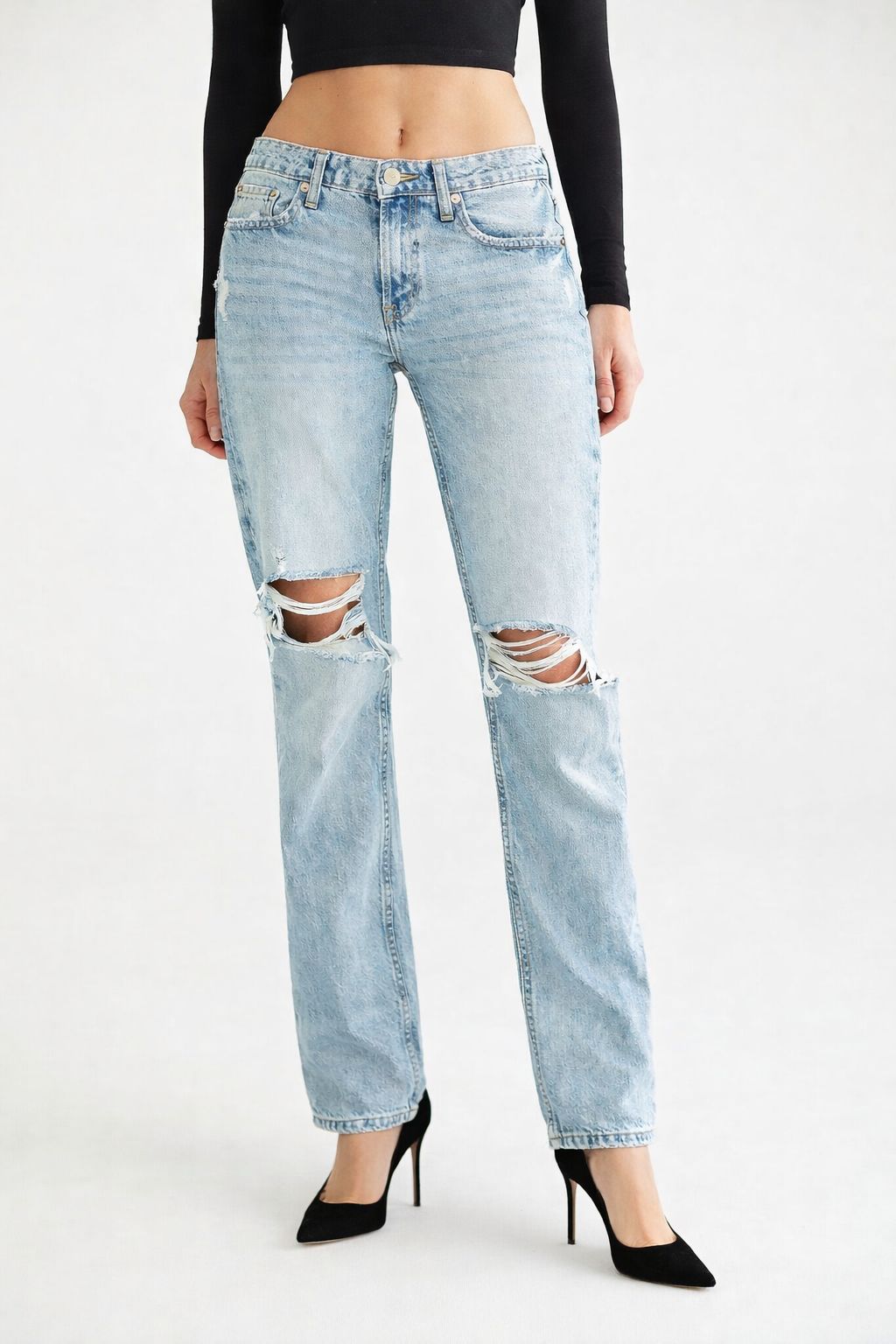Slim Straight Fit Toned Jeans