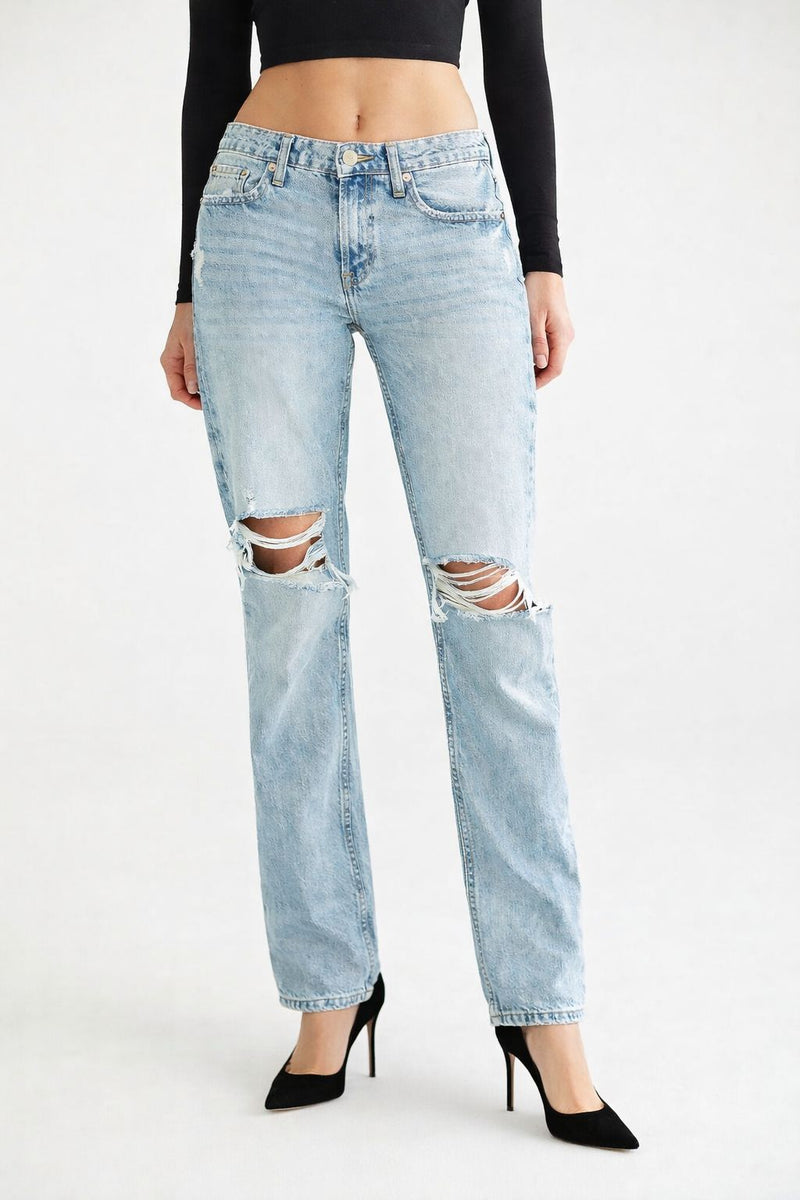 Slim Straight Fit Toned Jeans