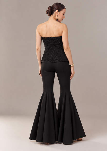 Midnight Shimmer Flared Co-ord Set