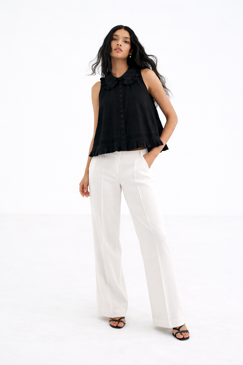 A-line top- Black