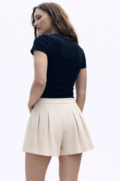 A Line Beige Shorts
