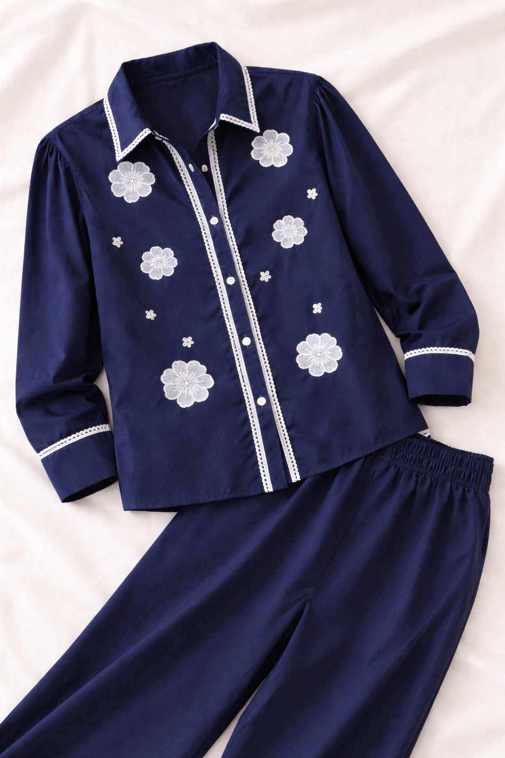 Navy Floral Set
