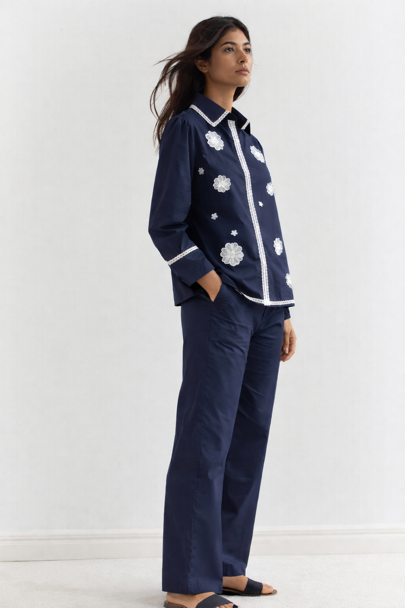 Navy Floral Set