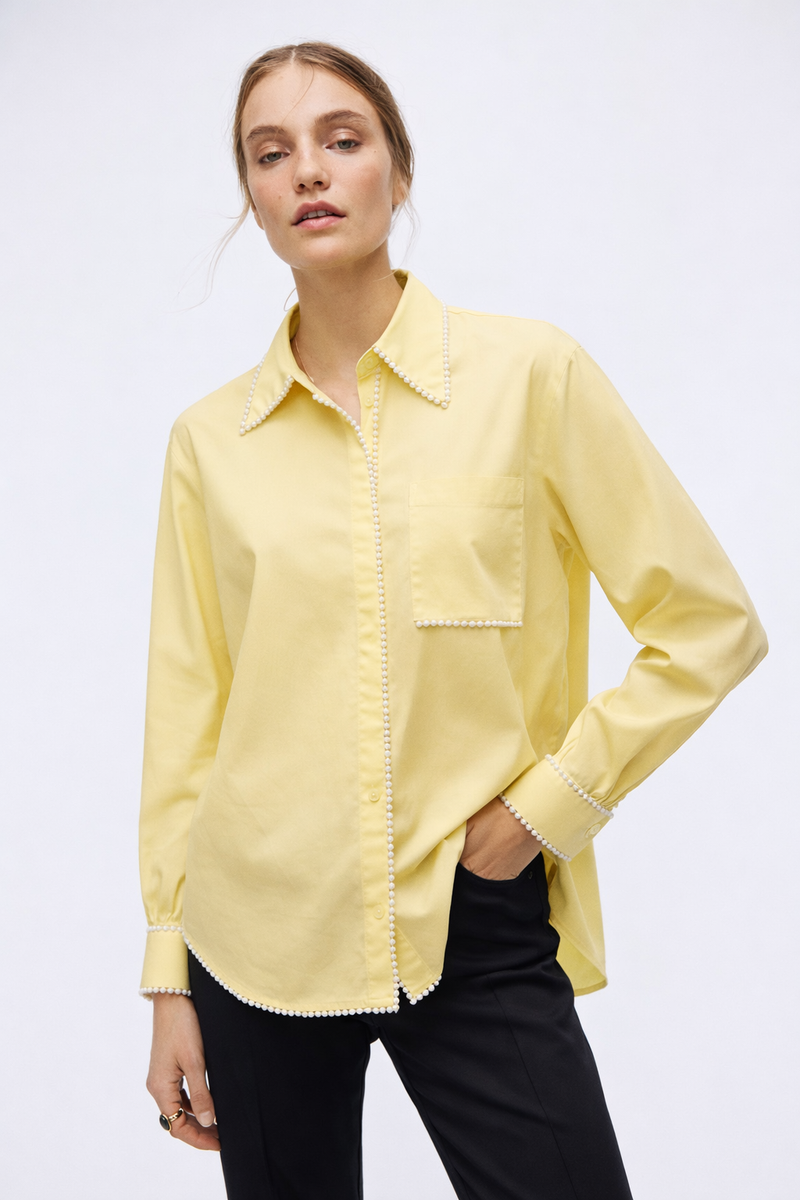 pearl shirt- Yellow