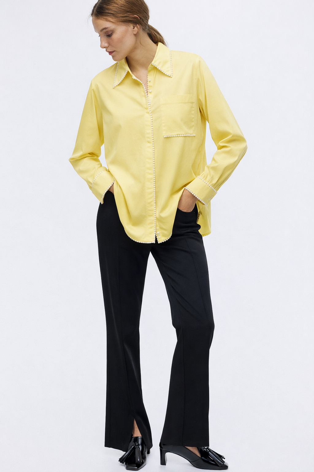 pearl shirt- Yellow
