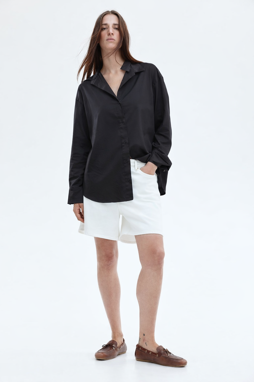 Women Oversized Shirt Black