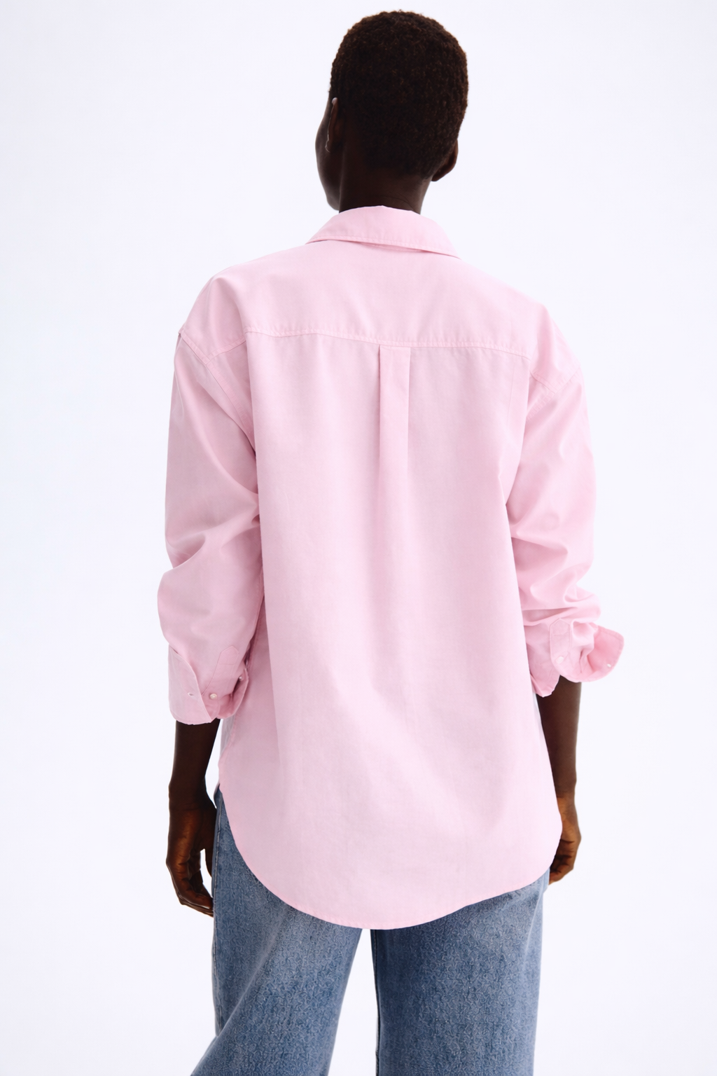 Women Oversized Shirt Pink