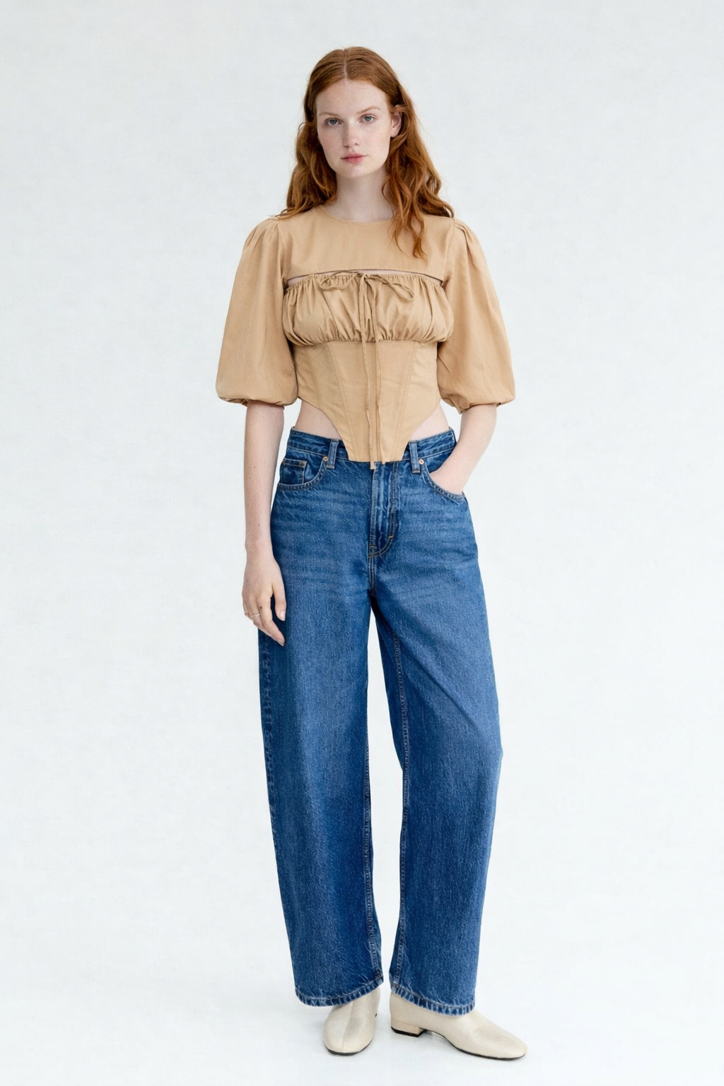 Corset Top- Brown