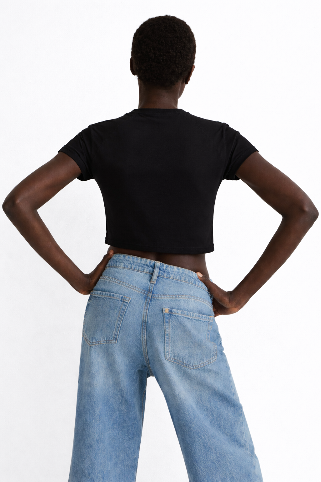 Women Money Eyes Girl Graphic Crop Tee