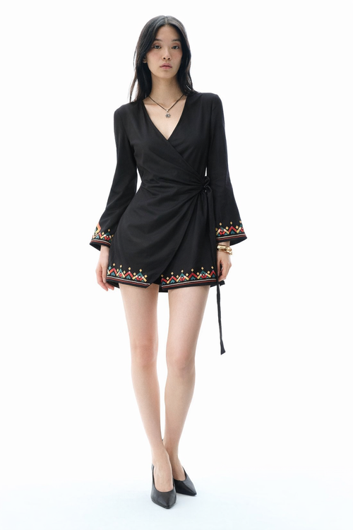 Ethnic wrap Top