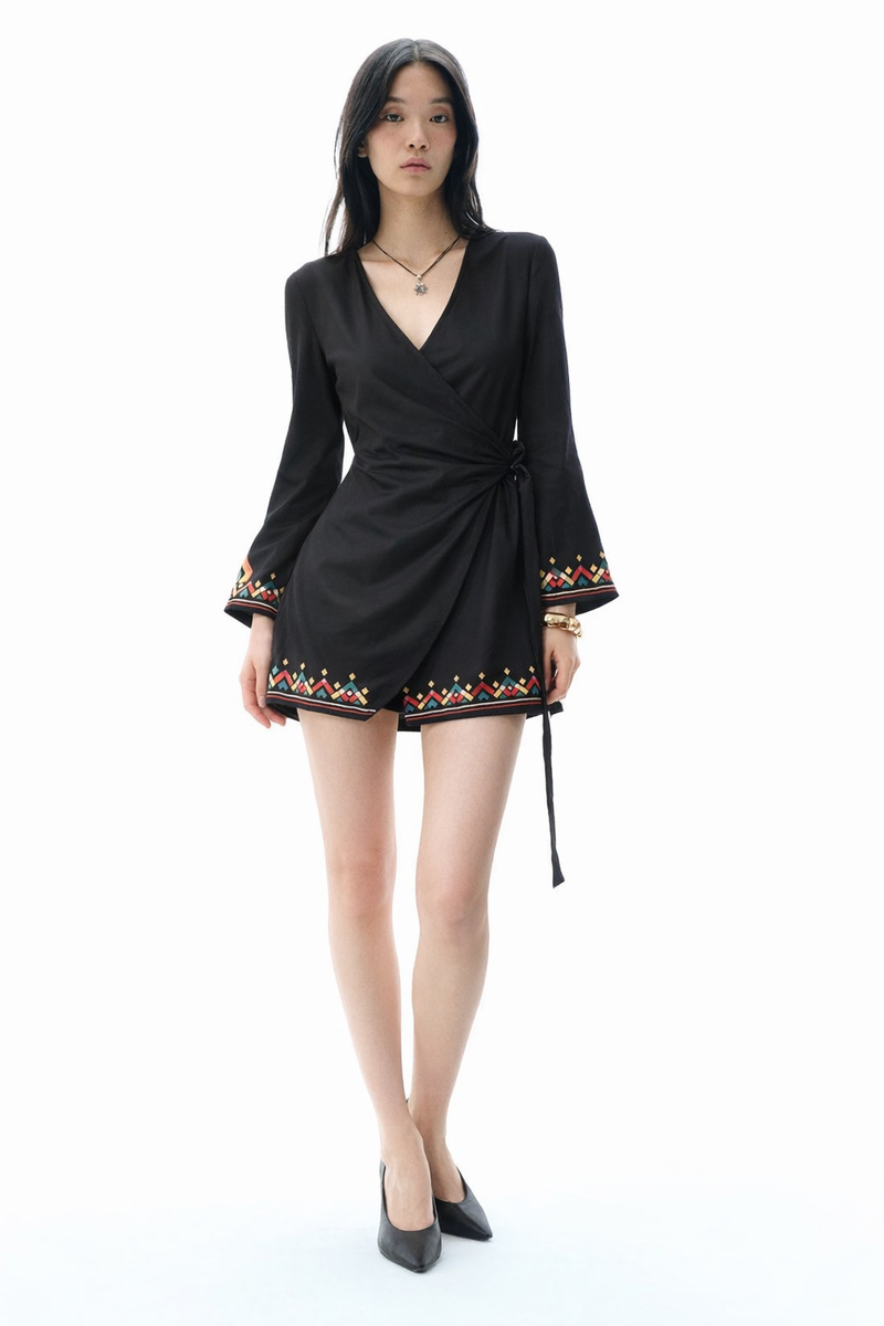 Ethnic wrap Top