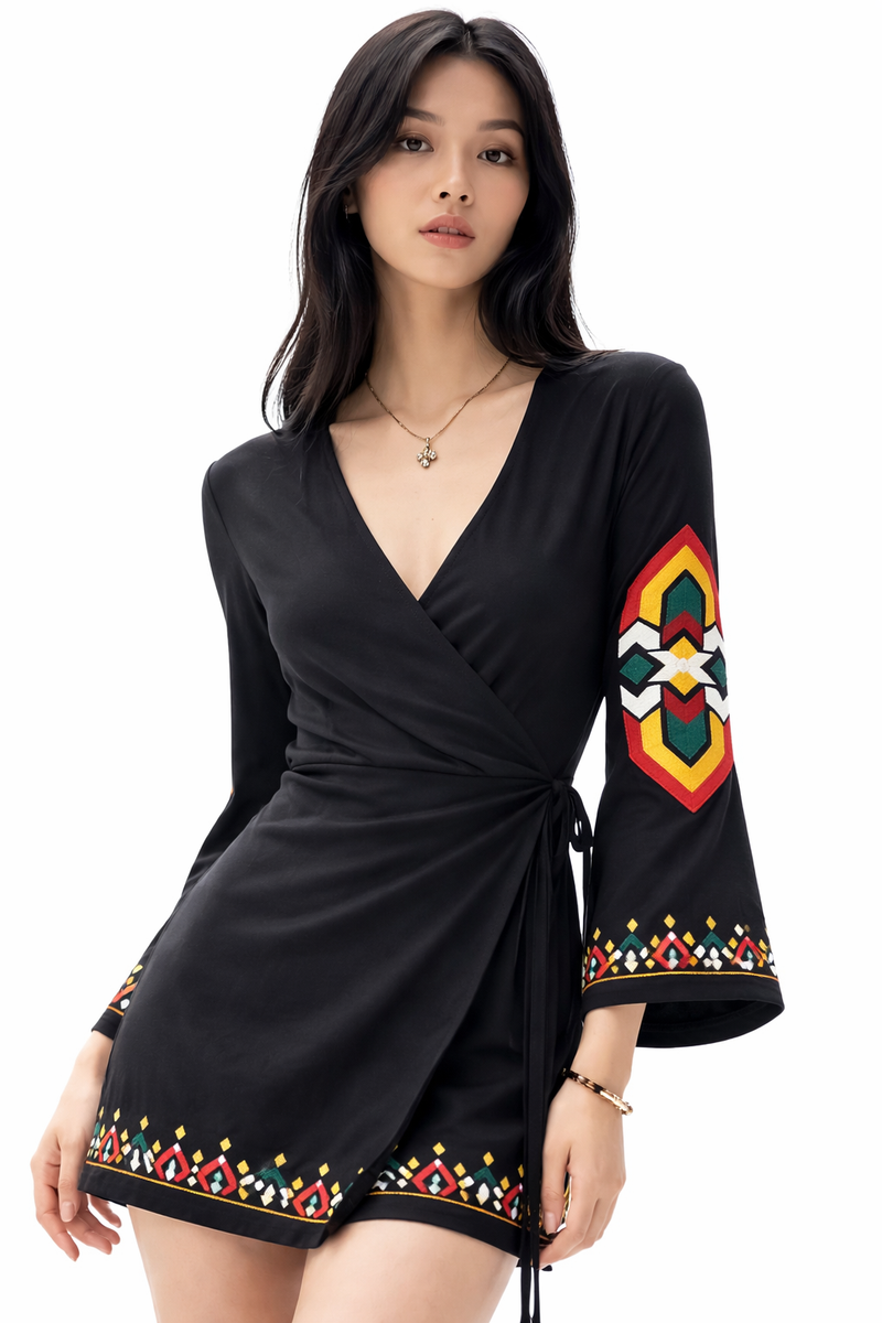 Ethnic wrap Top