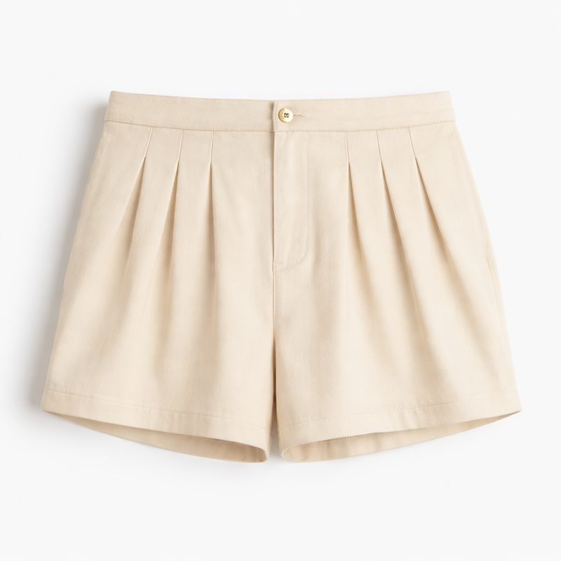 A Line Beige Shorts