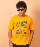 wearing yellow t-shirt