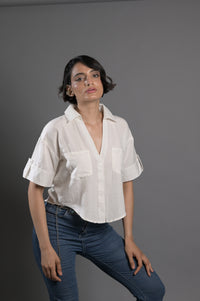 Short Sleeve Linen Shirt