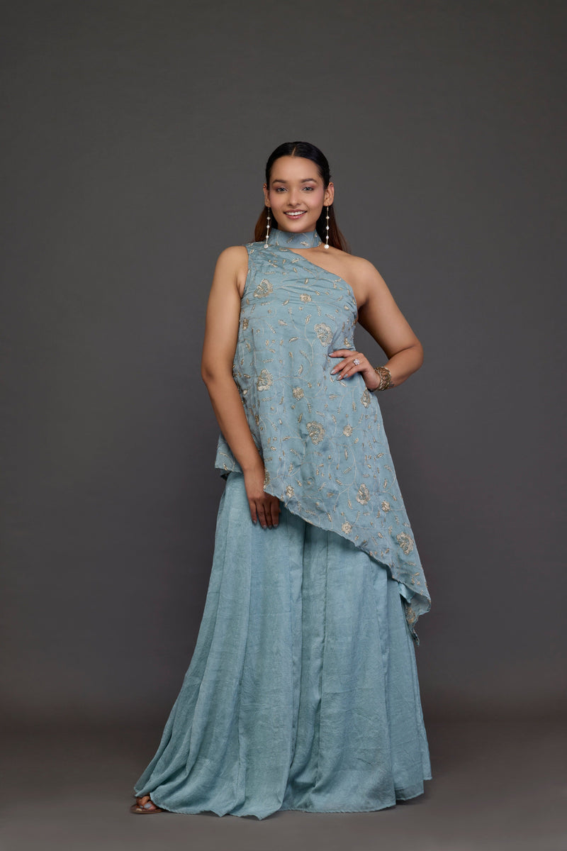 Powder Blue Kurta Set