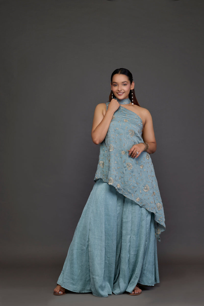 Powder Blue Kurta Set