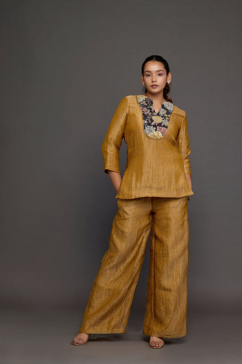Bronze Tissue Co-ord Set