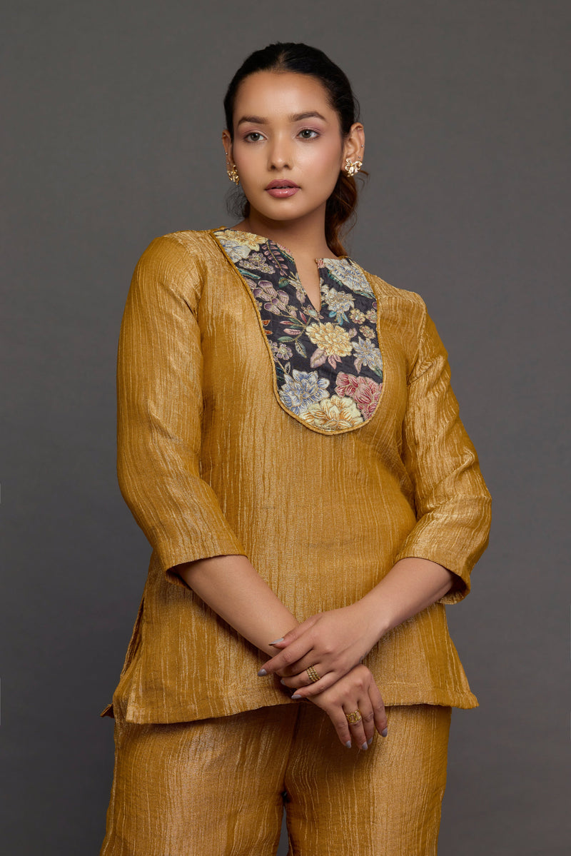 Bronze Tissue Co-ord Set