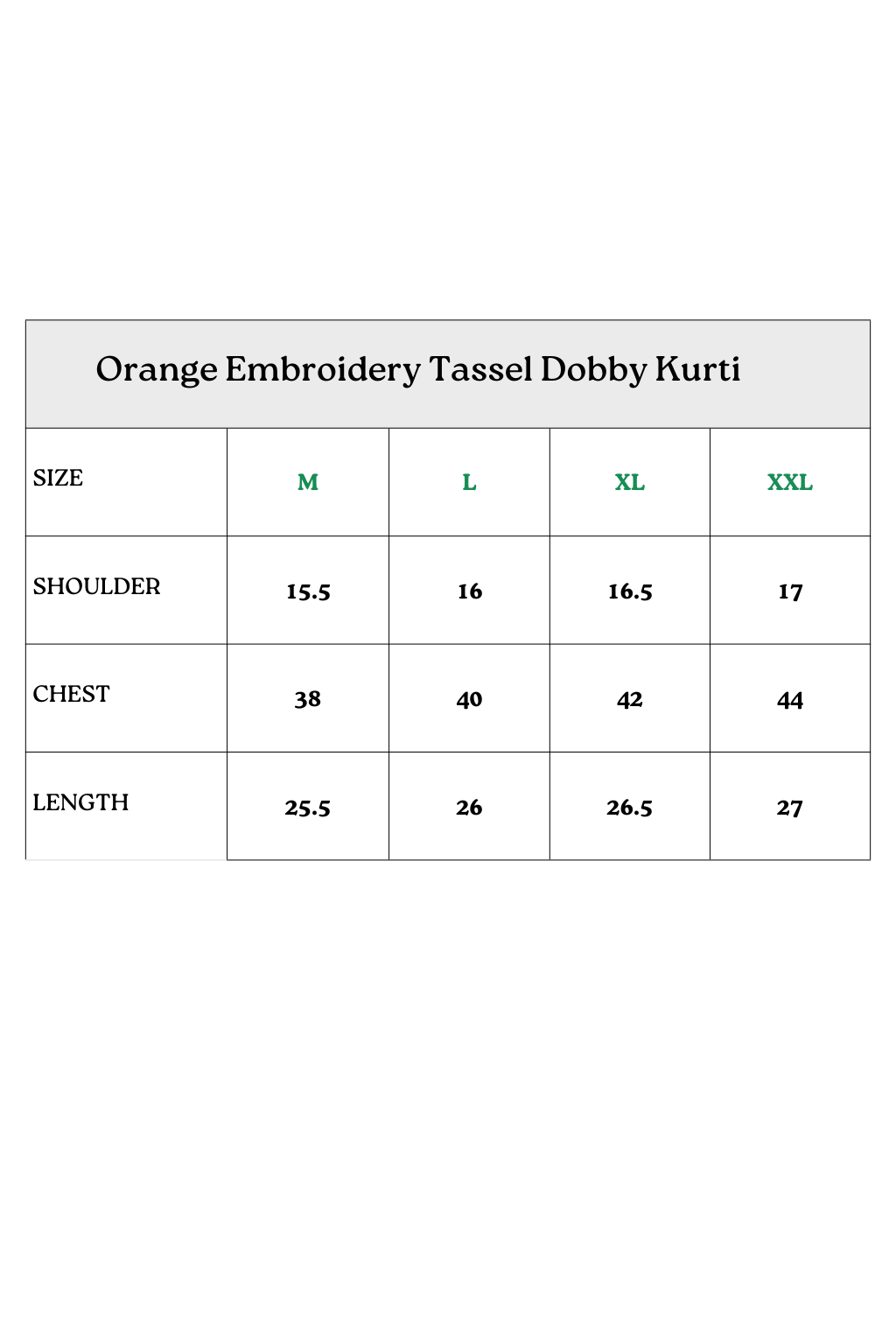 Orange  Embroidery Tassel Dobby Kurti