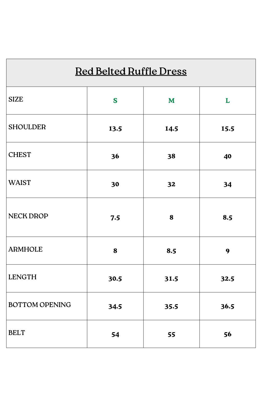Red Belted Ruffle Dress