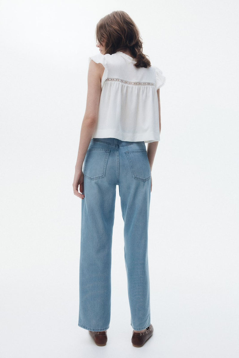 Straight Leg-Light blue