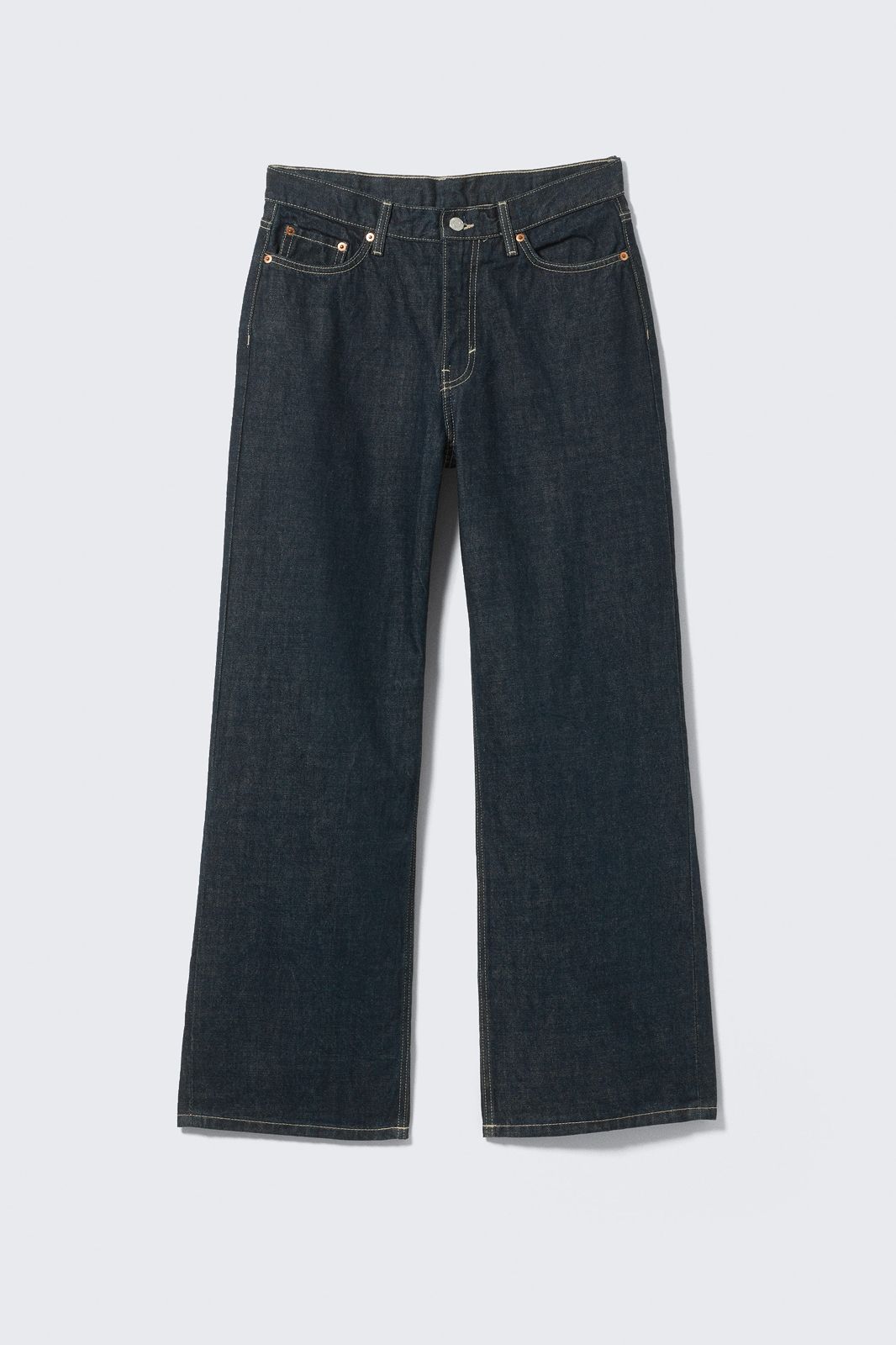High Rise wide leg jeans - Dark indigo