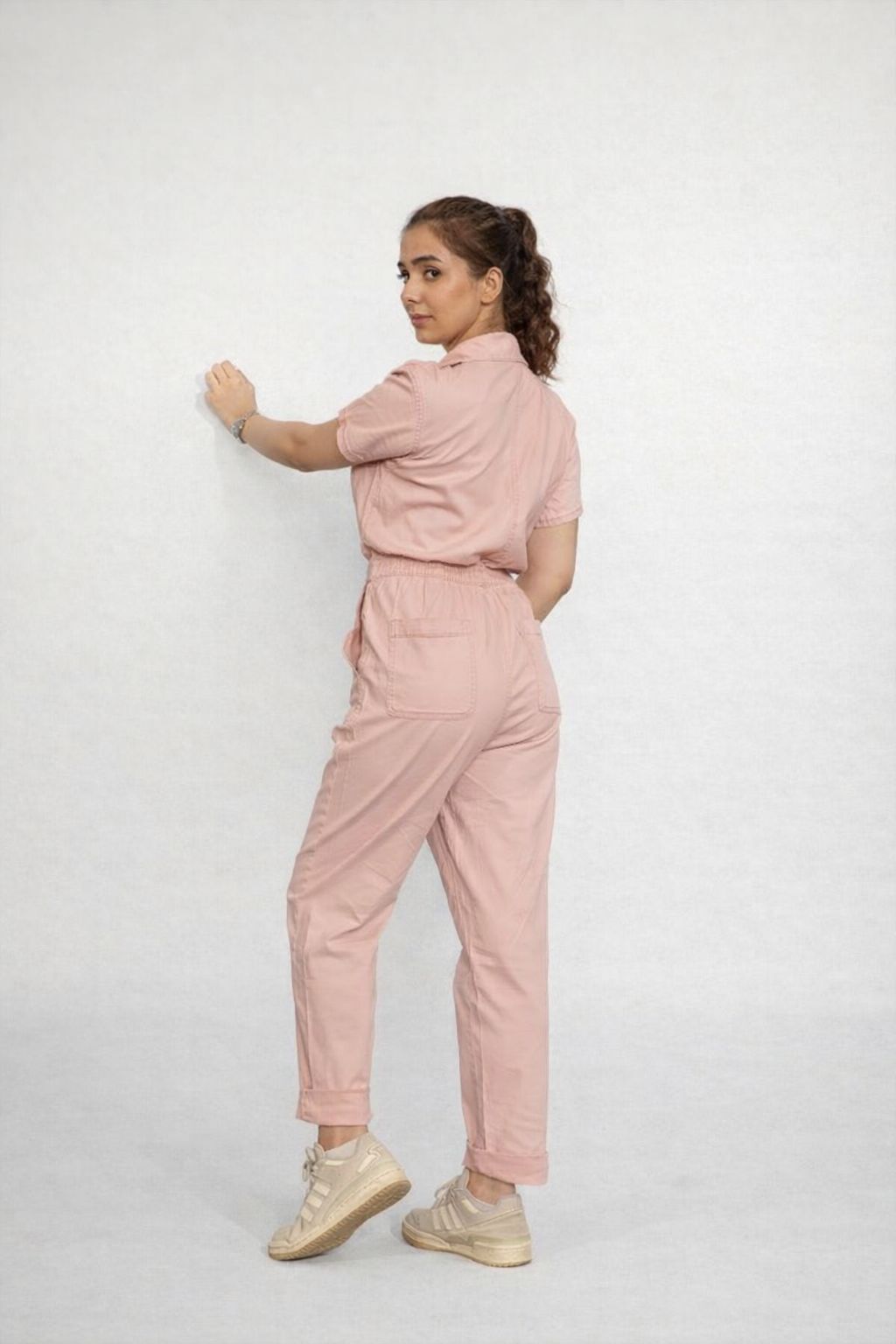 Jumpsuit denim Pink