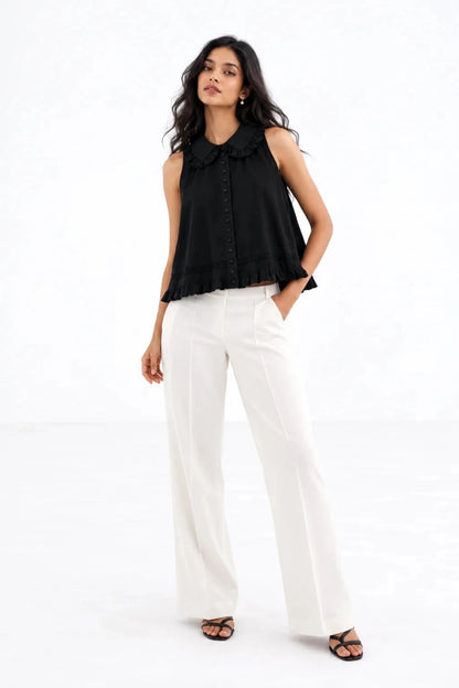 A-line top- Black