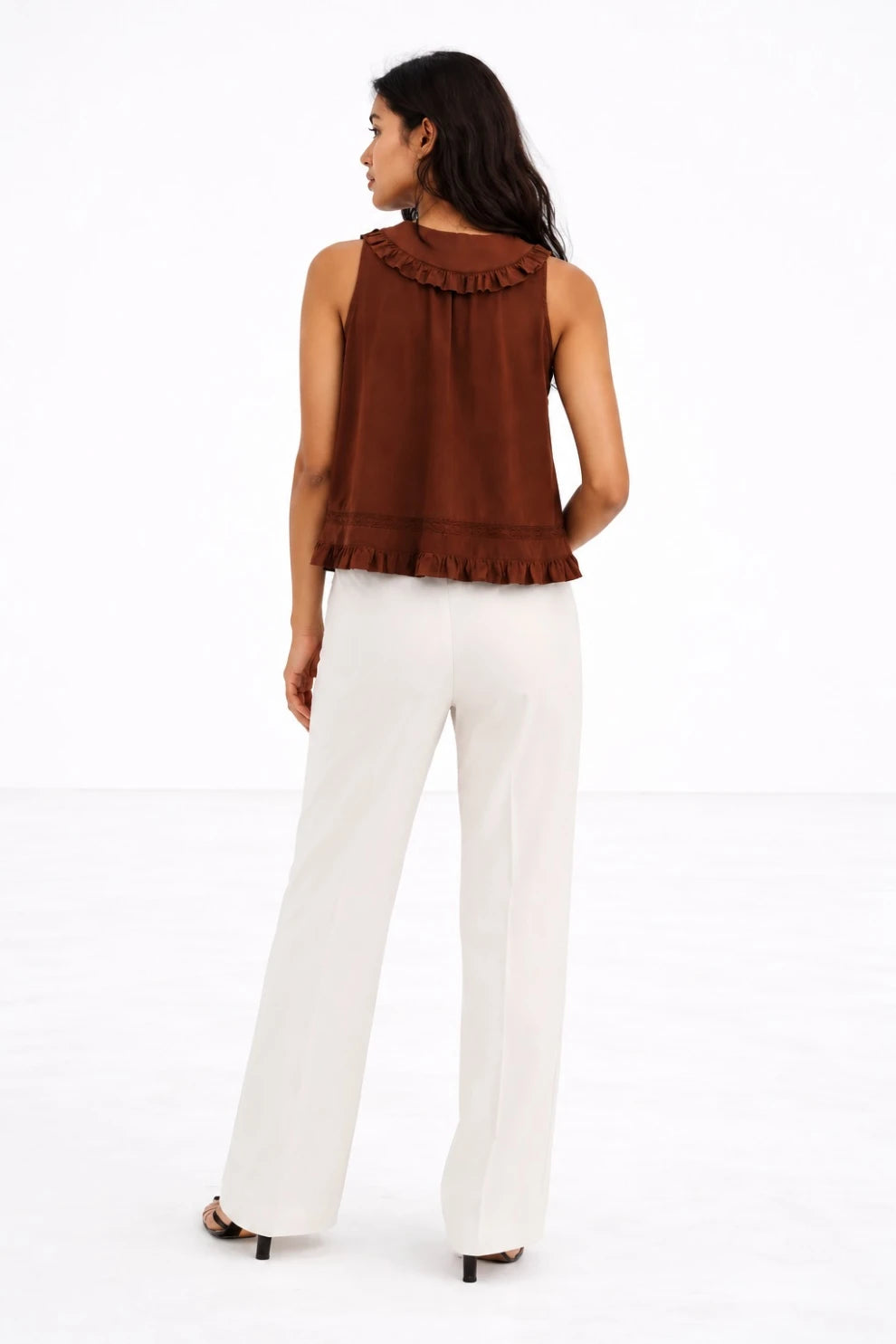 A-line top- Brown