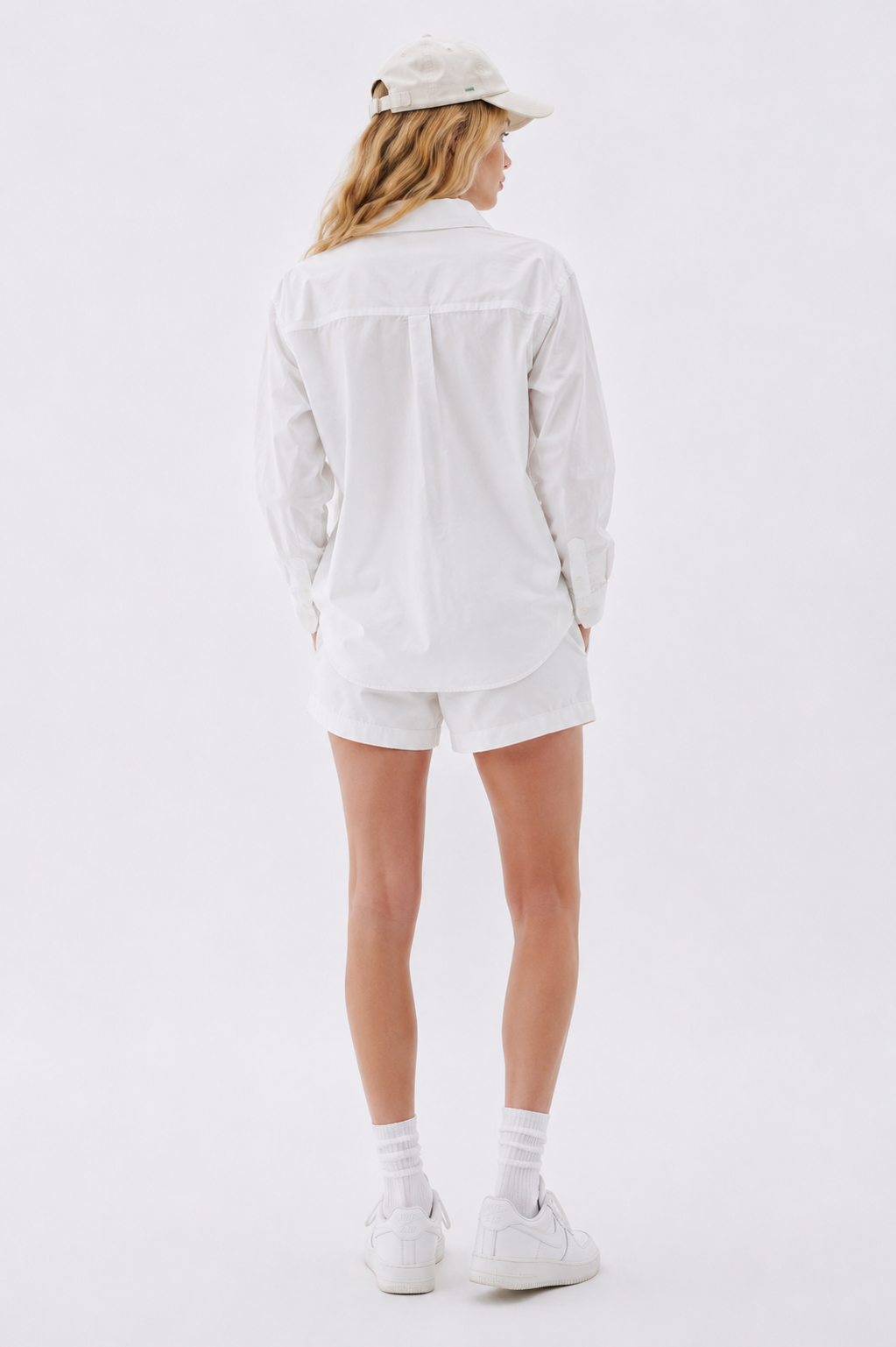 WHITE SHIRT AND NEON TANK TOP SET